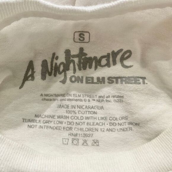 A Nightmare On Elm Street Freddy Krueger Horror Tee Small - Picture 4 of 5